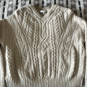 Vince women’s Cable Knit Sweater - Cream